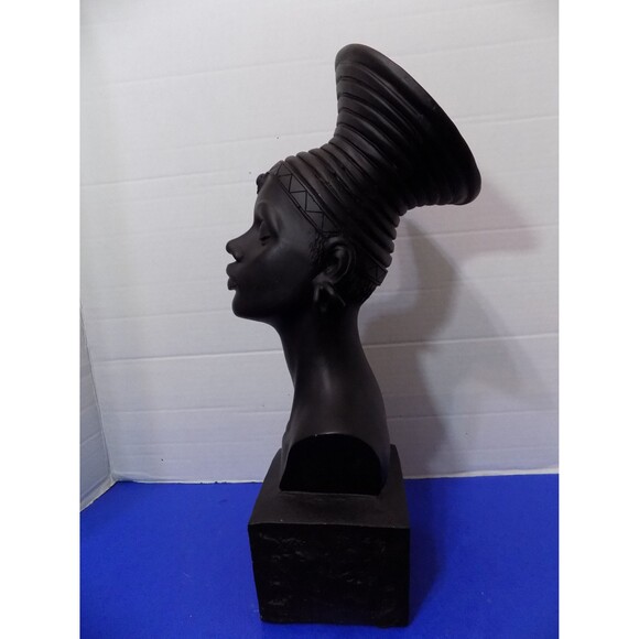 NEW Black African Queen Statue Figurine Bust - Picture 2 of 5
